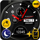 Watch Face Black Style أيقونة