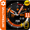 Watch Face Black Orange MOD