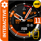 Watch Face Black Orange icône