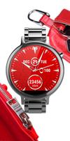 Watch Face Red Art Affiche