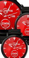 Watch Face Red Art Inter screenshot 1