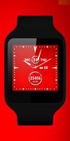 Watch Face Red Art Inter capture d'écran 3