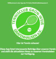 TC Grün-Weiß Gräfenhausen APP poster