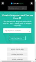 Website Templates from ThemeForests Search Engine Affiche