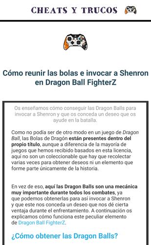Trucos Dragon Ball Fighterz Cheats For Android Apk Download