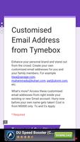 @myName Email from Tymebox screenshot 3