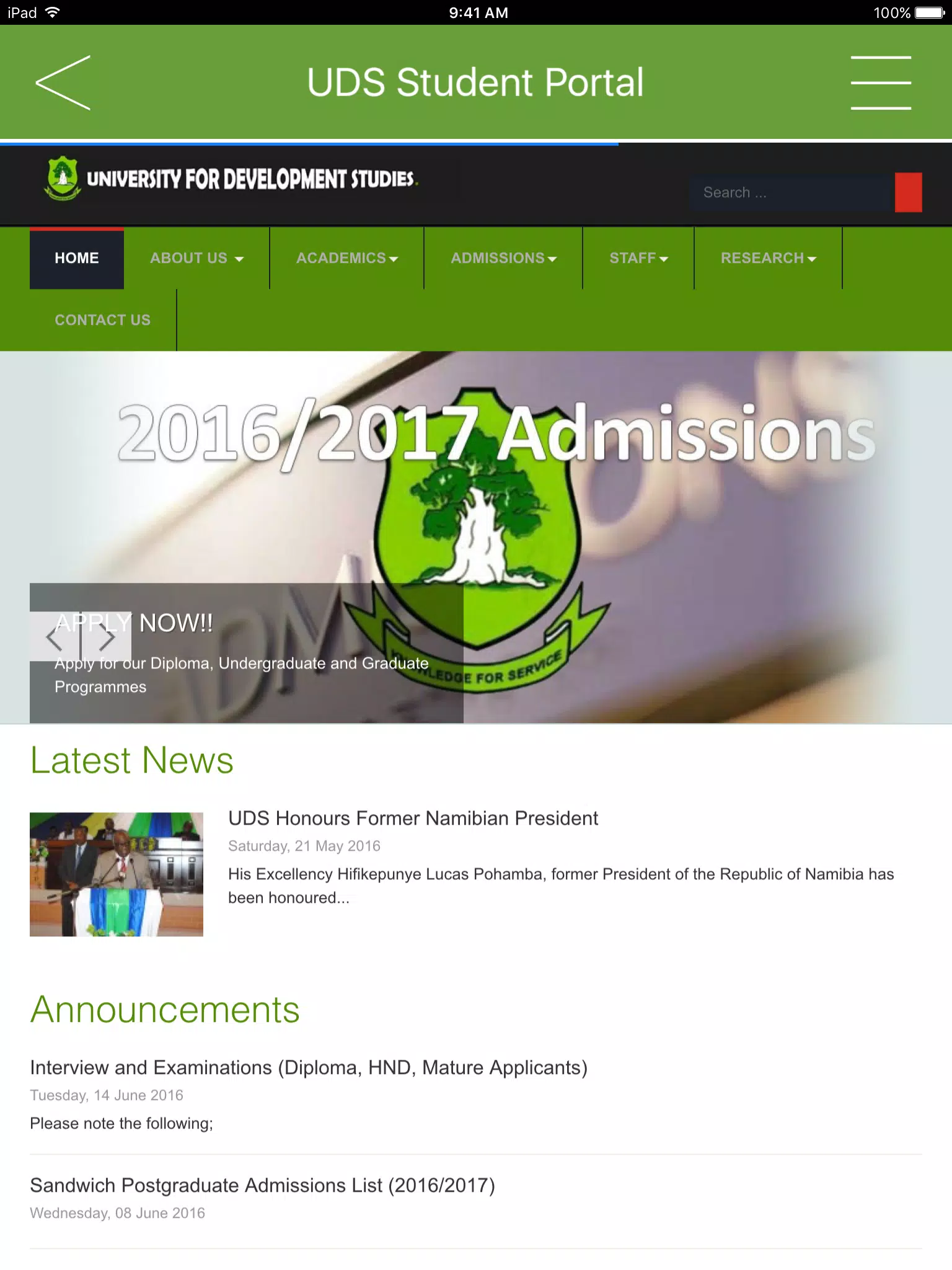 UDS Student Portal APK for Android Download