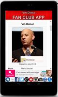 Vin Diesel fan club app स्क्रीनशॉट 1