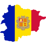 Andorra flag map icône