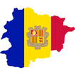 Andorra flag map