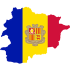 Andorra flag map ícone