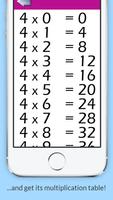 Multiplication tables capture d'écran 1