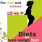 Diets to lose weight fast icon