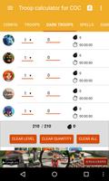 Troop calculator for COC ảnh chụp màn hình 2