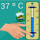 Huella termometro fiebre broma иконка