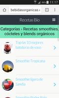 Recetas Bebidas Bio Affiche