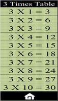 Multiplication Tables screenshot 1