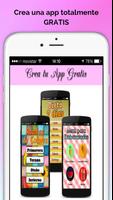 Crea tu app Gratis Affiche