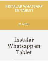 Instalar wasap en tablet v1.1 پوسٹر