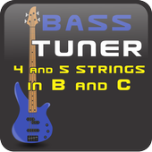 Bass Tuner 4 n 5 Strings icône