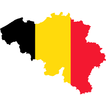 Belgium flag map