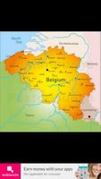 Belgium flag map capture d'écran 1