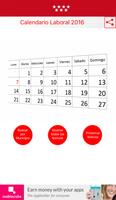 Calendario Laboral Madrid 2016 plakat