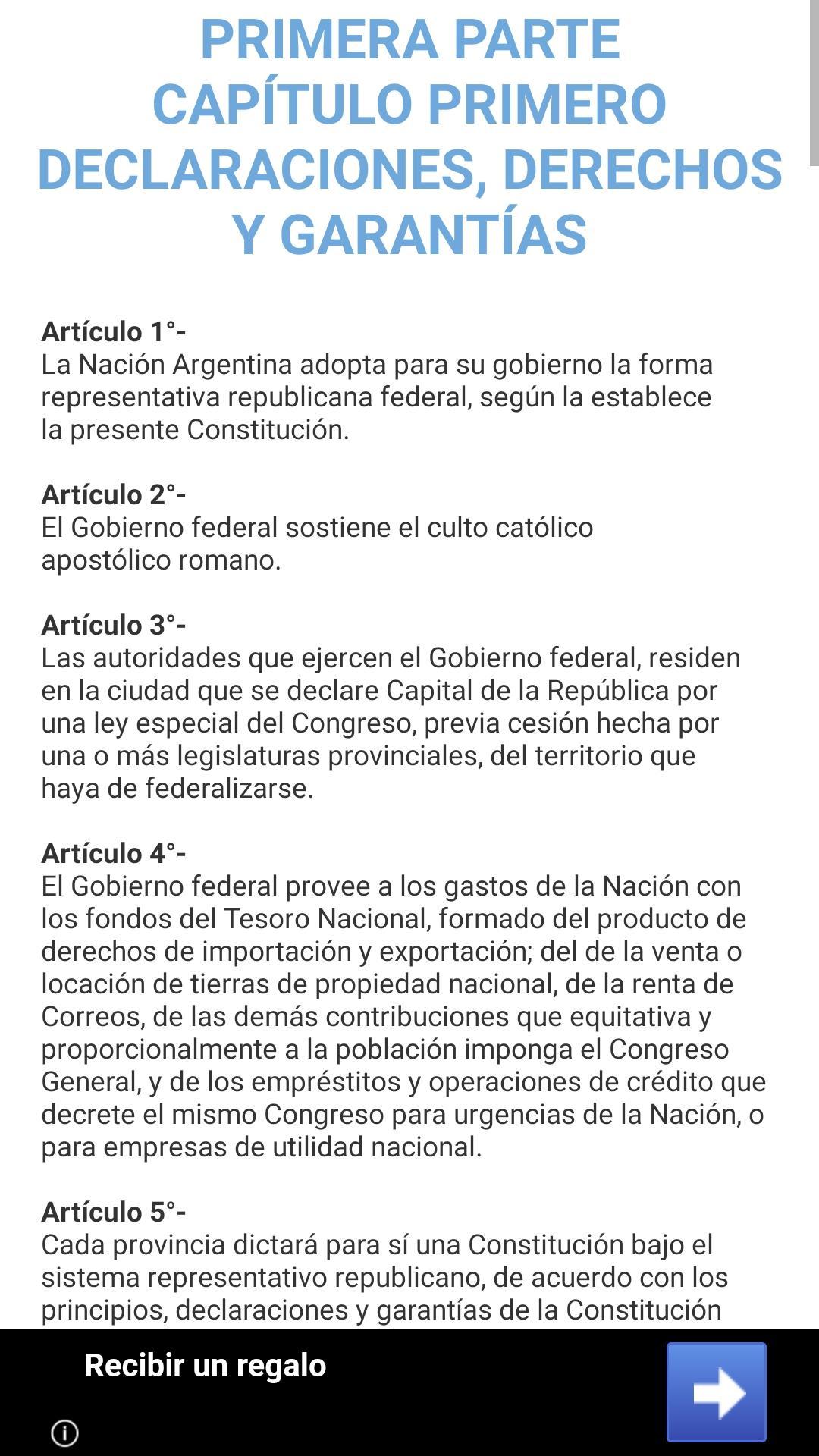 Constitucion De Argentina For Android Apk Download