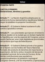 Constitucion Argentina Ekran Görüntüsü 1