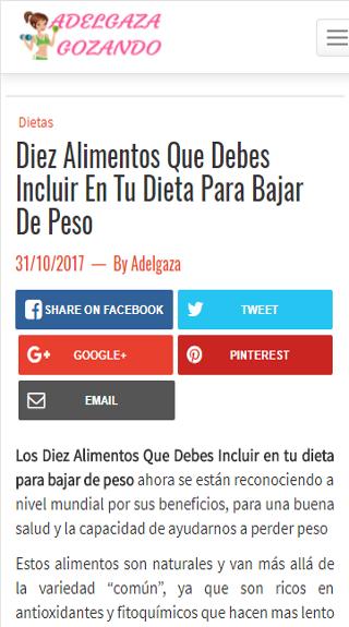 dieta para bajar de de peso