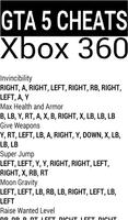 Cheat Codes For GTA 5 স্ক্রিনশট 2