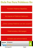 GUÍA PARA Pokémon Go ESPAÑOL capture d'écran 1