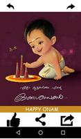 Onam Wishes and Greeting Card Affiche