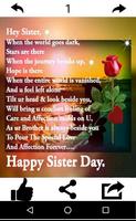 Happy Sister's Day Wishes Affiche