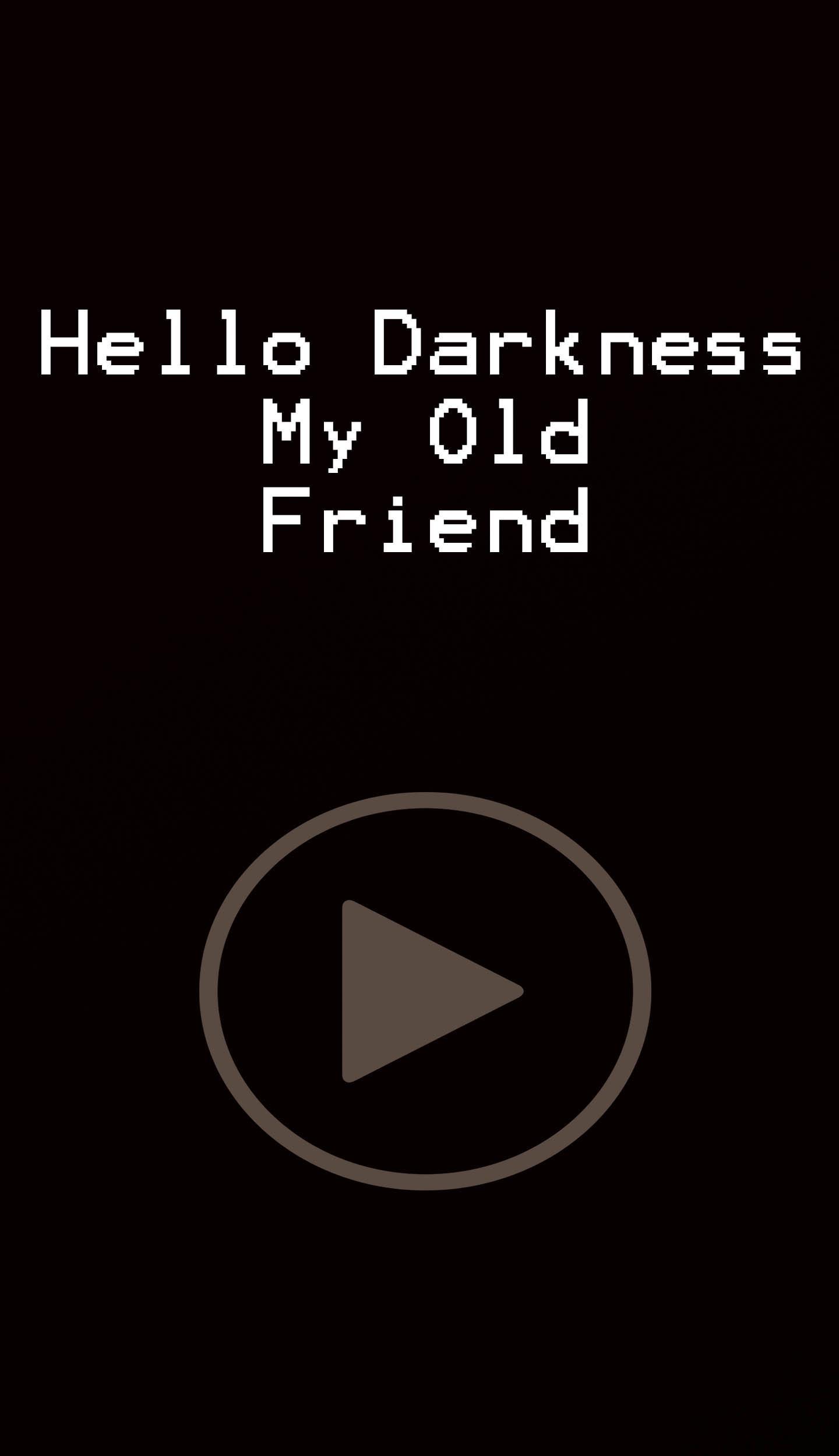 Resultado de imagen de hello darkness my old friend