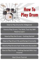 برنامه‌نما How To Play Drum عکس از صفحه