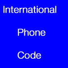 International phone code ikona