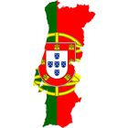 Portugal flag map icône