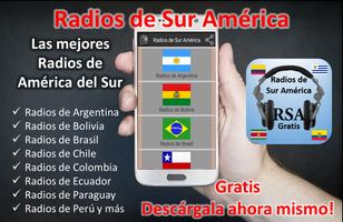 Radios de Sur América Online: Radios FM AM Gratis Affiche