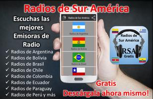 Radios de Sur América Online: Radios FM AM Gratis capture d'écran 1
