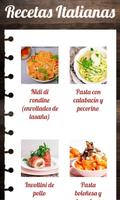 Recetas de comida Italiana Plakat