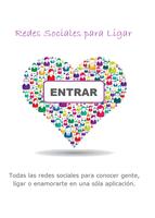 Redes Sociales Ligar Affiche