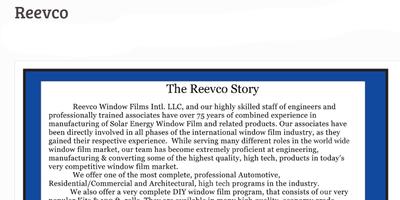 Reevco Window Films Intl. LLC screenshot 1