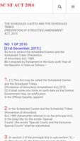 SC ST ACT 2016 اسکرین شاٹ 1
