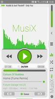 MusiX Material Light Green Ski-poster