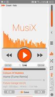 MusiX Material Light Orange Sk الملصق