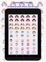 برنامه‌نما Anime Girl Emoji عکس از صفحه