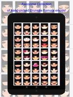 Brunette Female Emoji Ekran Görüntüsü 3