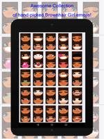 Brownhair Girl Emoji 截图 3