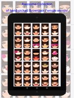 Brownhair Female Emoji capture d'écran 3
